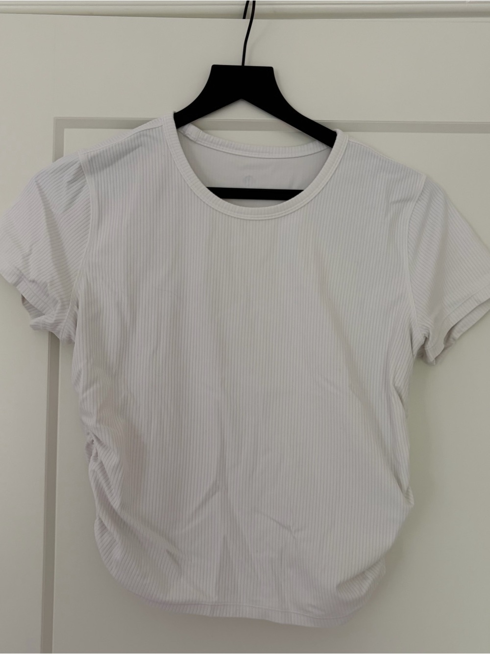 lululemon athletica All It Takes Ribbed Nulu T-Shirt White size 8